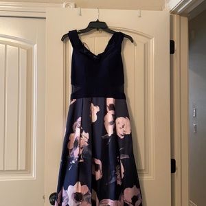 Formal flower off the shoulder dress